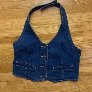 Rolla’s Denim Vest Top